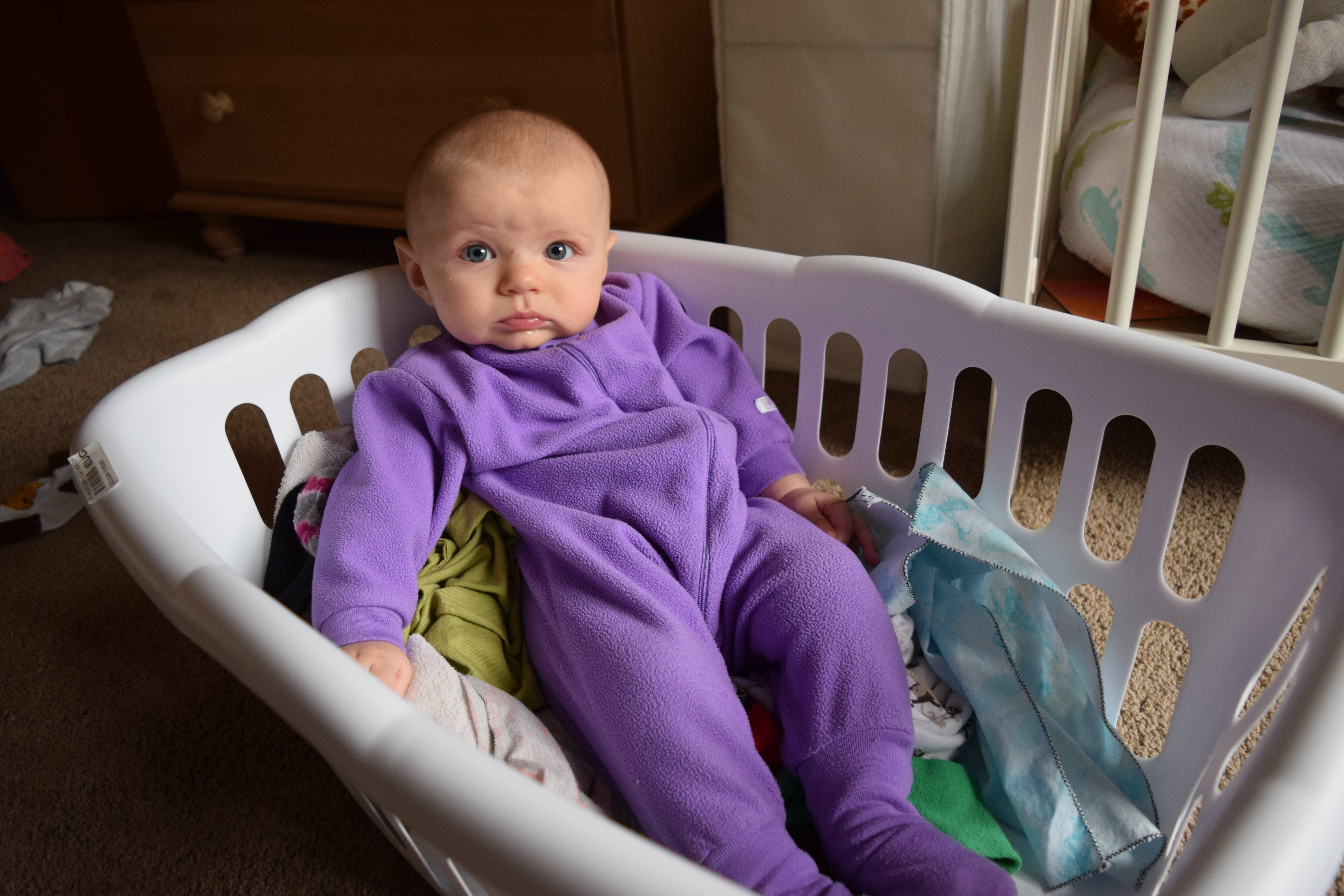 Baby laundry basket