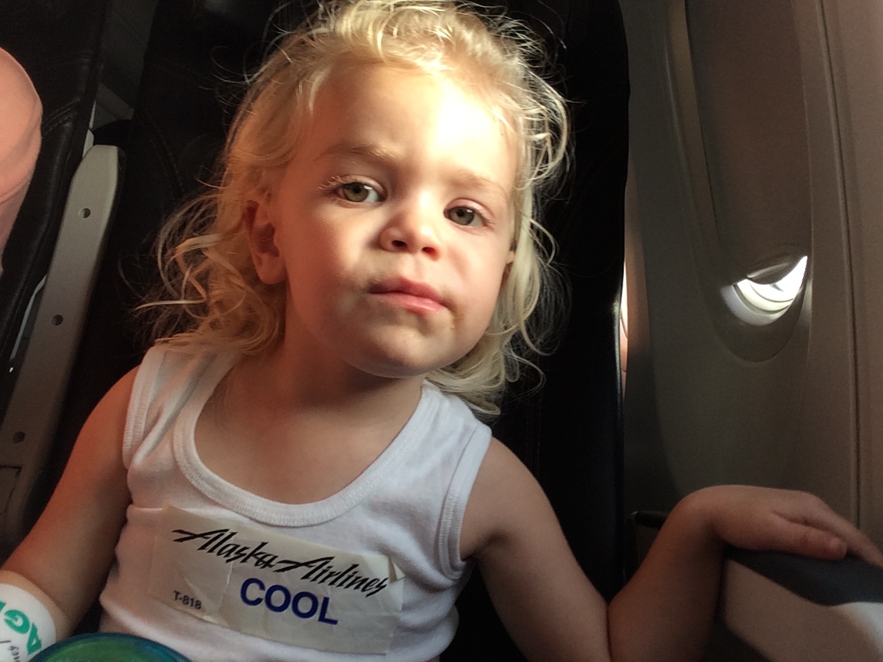 Alaska Airlines toddler