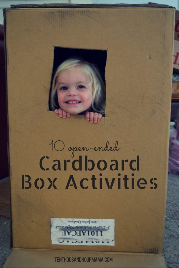 10 open-ended cardboard box activities