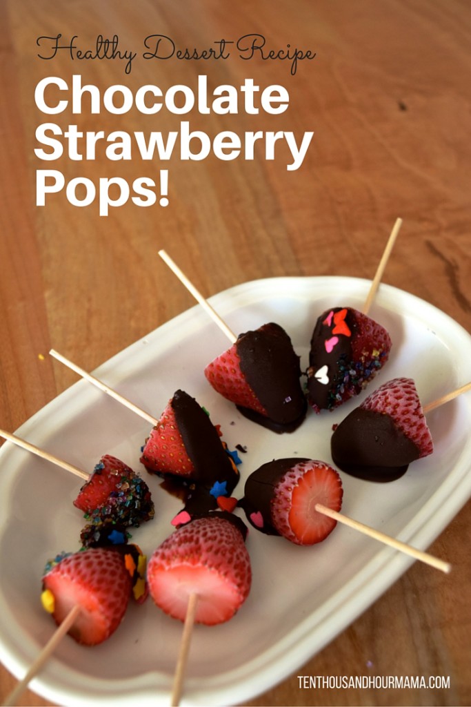 Chocolate Strawberry Pops Healthy Dessert Recipe