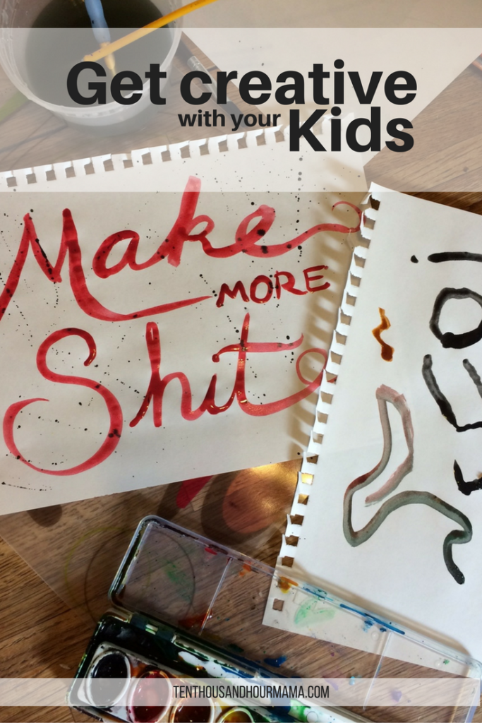 Want to get creative with your kids but you're feeling uninspired? Here, tips to unleash your creativity! Ten Thousand Hour Mama