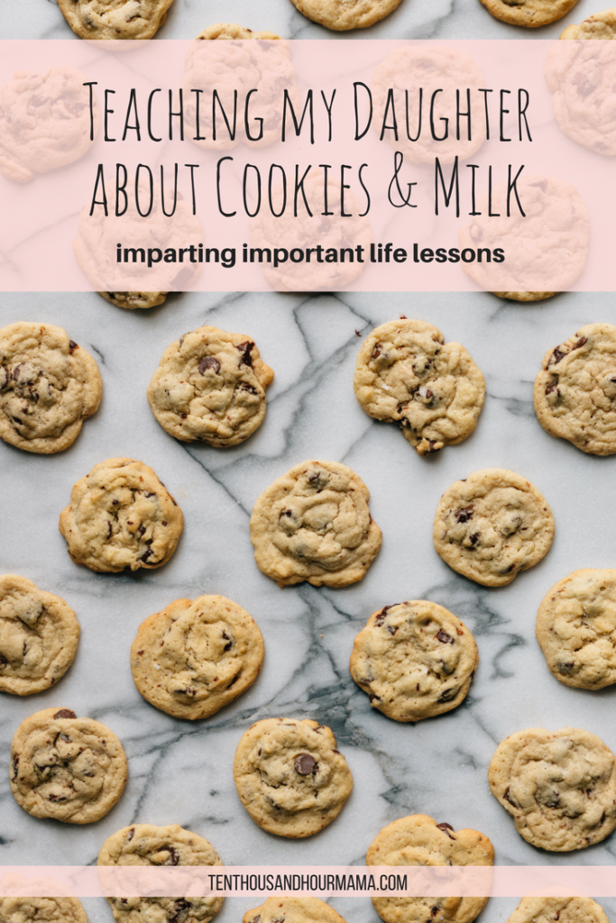 Teaching my kids how to bake and sharing the ritual of cookies and milk—2 ways motherhood is AWESOME! Ten Thousand Hour Mama