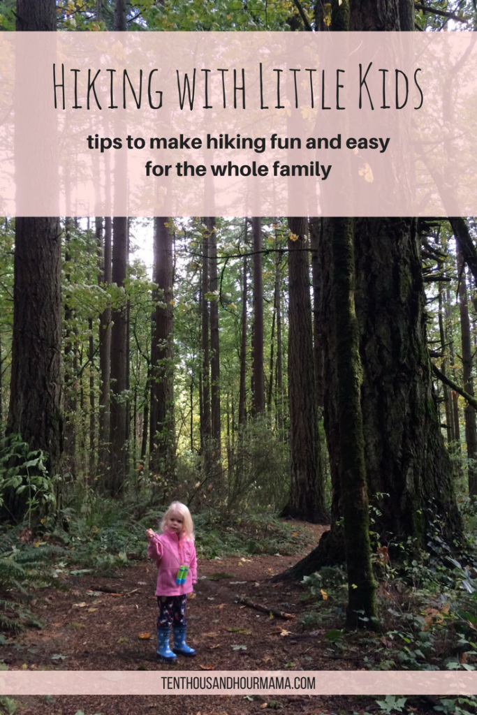 Hiking with little kids can be fun! Tips for family friendly hikes. Ten Thousand Hour Mama