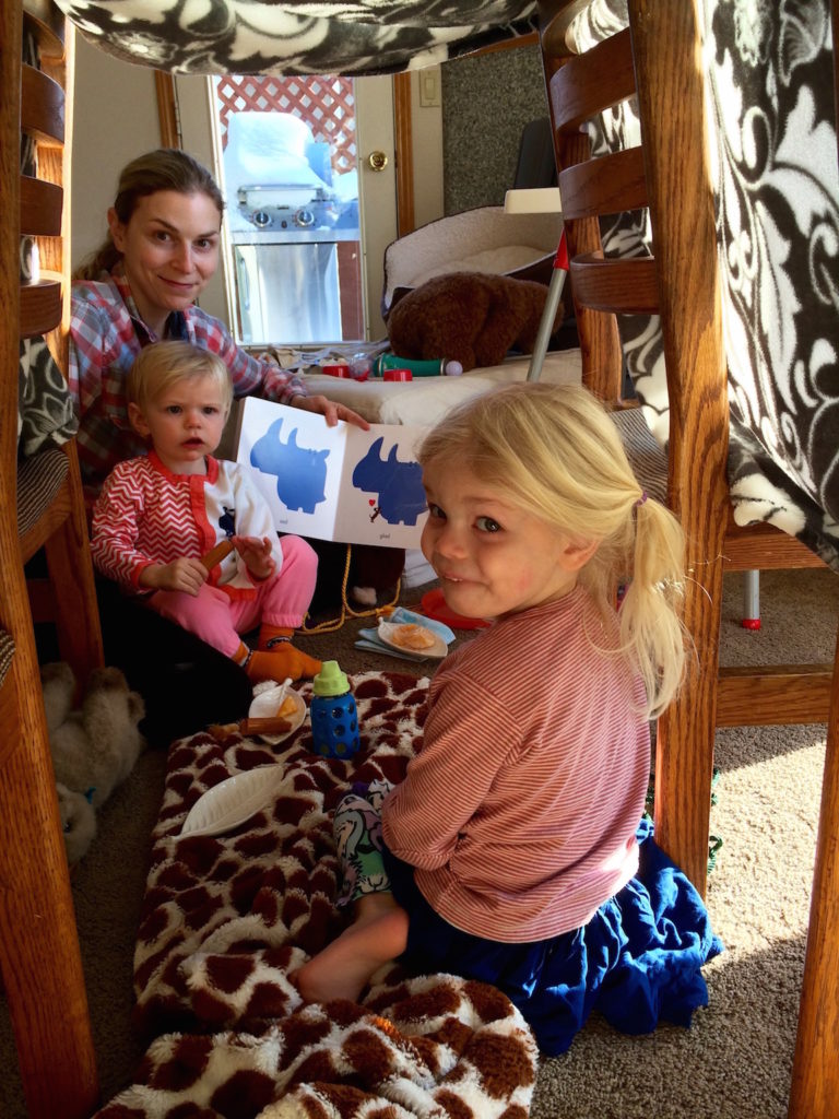 A play fort is so fun to make with kids! Ten Thousand Hour Mama