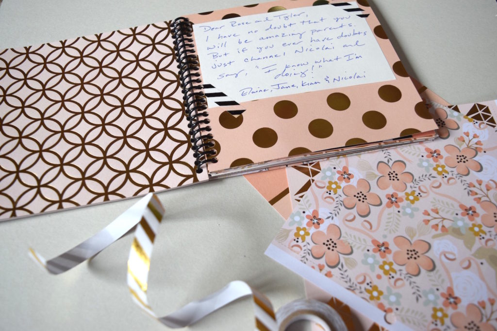 This handmade DIY baby shower book is a sweet gift for a mama to be. Ten Thousand Hour Mama