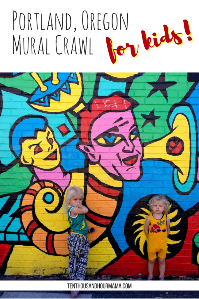 This kids mural crawl in Portland, Oregon is a great family travel activity! Plus, you'll get incredibly family photos in front of street art. Ten Thousand Hour Mama