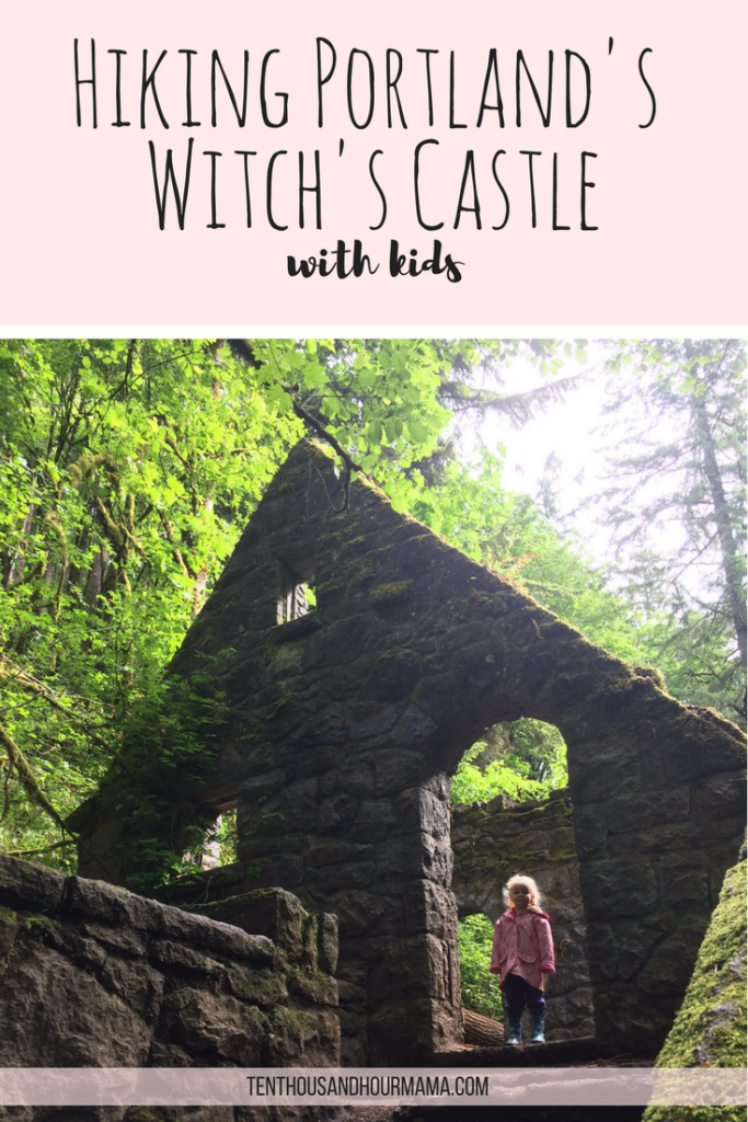 Hiking Portland Oregon's witch's castle with kids is a fun outdoor activity when you travel as a family - or if you live here in the Northwest! Ten Thousand Hour Mama
