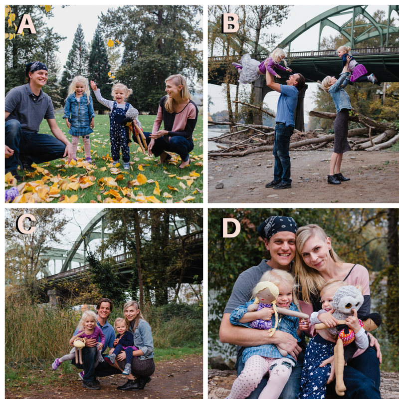 Christmas card family photo options - which would you choose? Ten Thousand Hour Mama