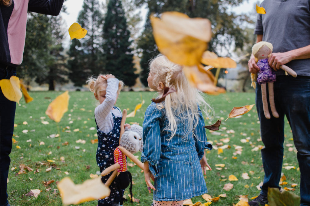 Fall leaves family photography in Portland, Oregon - Ten Thousand Hour Mama