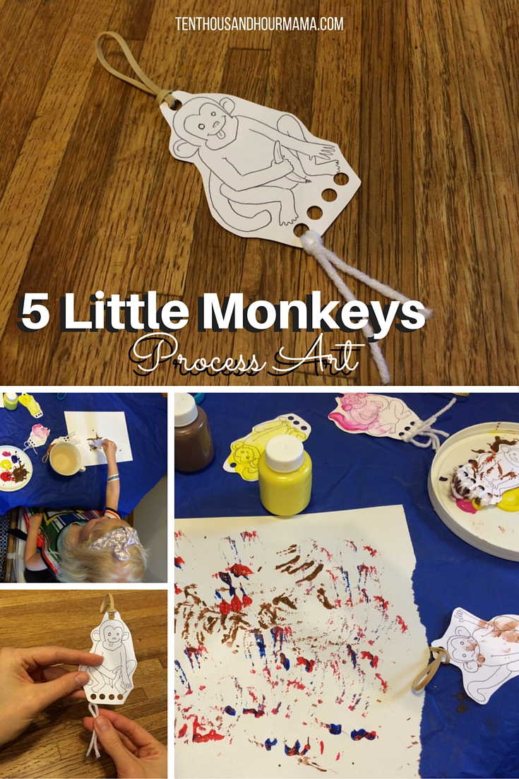 5 Little Monkeys Craft {with Download!} - The Ten Thousand Hour Mama