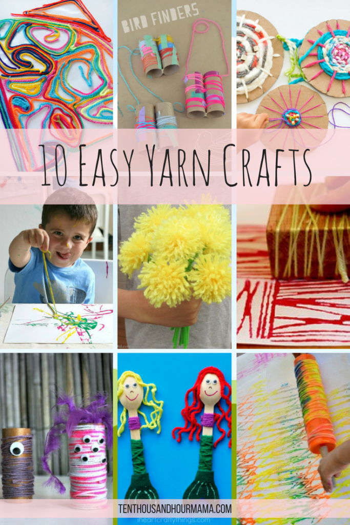 10 easy yarn projects for kids: Friday Funday roundup