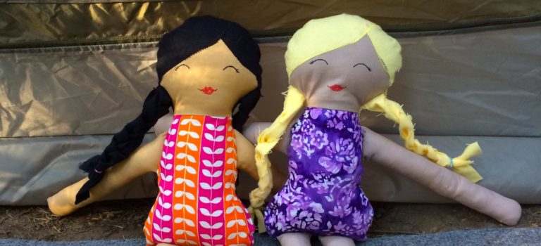 Handmade camping dolls make for an unforgettable summer