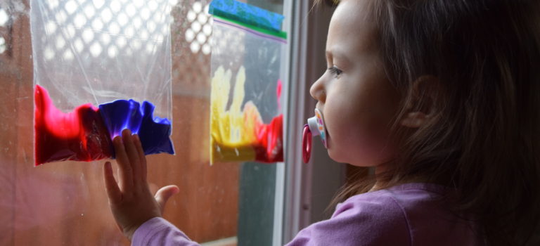 Mixing colors: Ideas for homeschool preschool activities